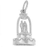 Bride and Groom on Wedding Cake Charm