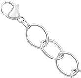 Large Oval Link Charm Bracelet