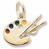 Artist Palette Charm