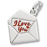 I Lover You Love Letter Charm
