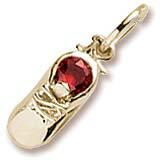 Baby Shoe Birthstone Charm