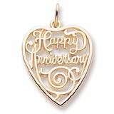 Happy Anniversary Cutout Charm