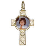 Circle in Cross Charm