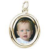 Oval Baby PhotoArt Charm