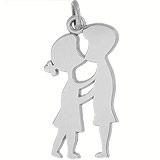 Girl and Boy First Kiss Charm