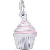 Cupcake Charm with Pink Icing