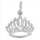 Tiara Charm with White Stone